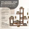 TTL HOME Pflanzenregal SKYLINE 96x97x25cm Holz braun Produktbild-Vorschau 2