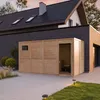 Dřevěný zahradní domek 8,16 m² TIMBELA M327F1+M327G, Náhled obrázku produktu 1
