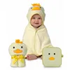 HECKBO Baby Kapuzenhandtuch Küken mit Waschlappen | 90x100 Produktbild-Vorschau 1