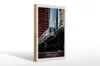 Holzschild Reise 20x30cm Chicago USA Amerika Bahn Hochhaus Produktbild-Vorschau 1