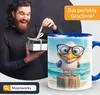 Tasse Möwe Spruch - Ach wie gut dass niemand weiss - Produktbild-Vorschau 5