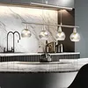 LED Hängeleuchte, Glas rauch, höhenverstellbar, L 60 cm Produktbild-Vorschau 5