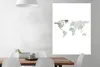 MuchoWow® Poster Weltkarte - Aquarell - Minimalismus 90x120 Produktbild-Vorschau 2