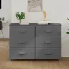 vidaXL Kredens HAMAR ciemnoszary 113x40x80 cm lite drewno Podgląd zdjęcia produktu 1