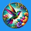 GKA XL Sonnenfänger Kolibri mit Lotus 20 cm Buntglas Produktbild-Vorschau 1