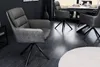 riess-ambiente Drehbarer Stuhl BIG GEORGE grau Echtleder Produktbild-Vorschau 4