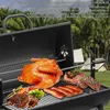TEENO Drewniany wózek do grilla, grill węglowy XXL z Podgląd zdjęcia produktu 5