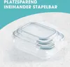 Gourmetmaxx 13755, Set, Obdĺžnikový, Zelená, Priehľadná, Náhľad obrázku produktu 8