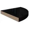 Eck-Schweberegal Hochglanz-Schwarz 35x35x3,8 cm MDF Produktbild-Vorschau 3