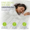 Juskys Gewichtsdecke 135x200 – weiß, schwere Therapiedecke Produktbild-Vorschau 2