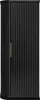 A black tall cabinet with a fluted design and a gold handle. Produktbild-Vorschau
