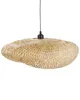 BELIANI Závěsná lampa přírodní světlé bambus pletené Náhled obrázku produktu 6