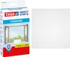 A product package for tesa insect stop standard window screen, next to a white mesh fabric. Náhled obrázku produktu