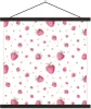 MuchoWow® Textilposter Erdbeere - Aquarell - Schablonen Produktbild-Vorschau 1