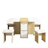 Esstisch-Set, (mit Esstisch, 4 Stühlen), klappbarer Produktbild-Vorschau 5