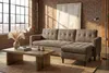 riess-ambiente Retro Ecksofa STOCKHOLM 220cm hellbraun Cord Produktbild-Vorschau 5