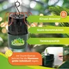 A BioGreen paraffin greenhouse heater is shown with feature callouts and text descriptions. Produktbild-Vorschau