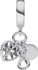 A silver charm with multiple pendants hangs from a loop. Náhled obrázku produktu