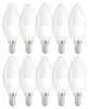 10er Pack LED Leuchtmittel in Kerzenform matt mit E14 Produktbild-Vorschau 1