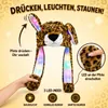 Wackelohr Mütze mit LED und beweglichen Ohren - aus Plüsch, Produktbild-Vorschau 2