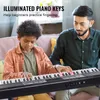 VEVOR 61-klawiszowe pianino cyfrowe, podświetlane klawisze, Podgląd zdjęcia produktu 13