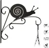 Relaxdays Blumenhaken mit Schnecke, Blumenampelhalter für Produktbild-Vorschau 1