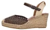 Tamaris Sandalen Touwzool  Sandalen Touwzool - Donkerbruin Voir les images du produit 1