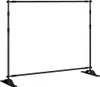 vidaXL Stojak na tła czarny 254x243 cm stalowy Podgląd zdjęcia produktu 1