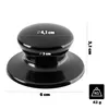 A black pot lid handle with measurement indicators. Podgląd zdjęcia produktu