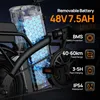 Close-up of an electric bicycle battery and its features. Produktbild-Vorschau