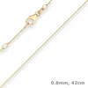 0-8mm-Rund-Ankerkette-aus-585-Gelbgold-42cm Produktbild-Vorschau