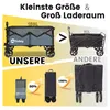 Sekey 150 KG Bollerwagen Faltbar Handwagen mit Bremsen und Produktbild-Vorschau 2