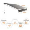 Tenda a bracci pieghevoli COSTWAY 2,5x2m Tenda da sole con Anteprima dell’immagine prodotto 3