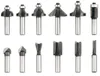 A collection of router bits arranged in two rows against a white background. Anteprima dell’immagine prodotto