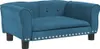 vidaXL Hundebett Blau 70x45x30 cm Samt Produktbild-Vorschau 1