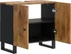 vidaXL Waschbeckenunterschrank Massivholz Mango und Produktbild-Vorschau 3