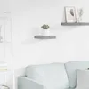 vidaXL Plávajúca polica sivá 23x23,5x3,8 cm MDF Náhľad obrázku produktu 2