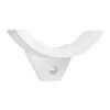 A white wall-mounted outdoor light fixture with a curved design and a motion sensor. Náhľad obrázku produktu
