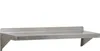 A stainless steel wall shelf mounted on a white background. Podgląd zdjęcia produktu