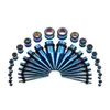 36 Stück Edelstahl Spitzkegel Stretching Ohr Tunnel Stecker Produktbild-Vorschau 6