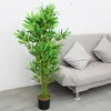 Bambou Plante Arbre Artificielle Artificiel 120cm avec Bois Voir les images du produit 5