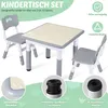 Peviasot Kindertisch mit 2 Stühlen, höhenverstellbar, 60 x Produktbild-Vorschau 4