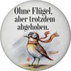 Vogel mit Fliegerbrille Magnet - Ohne Flügel abgehoben Produktbild-Vorschau 1
