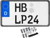 Kennzeichenhalter 255 x 130 Carbon Optik Traktor Produktbild-Vorschau 1