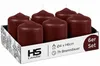 Bougies à tête ronde Ø4cm x 6cm - Pack de 6 Marron Voir les images du produit 1