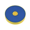 A circular blue and yellow filter component with a hole in the center, isolated on a white background. Produktbild-Vorschau