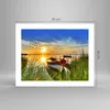 Poster - Poster ohne Rahmen - Boot See Sonnenuntergang Produktbild-Vorschau 4