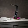 LED Schreibtischlampe Lederoptik mit QI-Ladestation Touch Produktbild-Vorschau 4