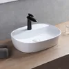 REBIKO umywalka ceramiczna nablatowa biały połysk 60x40x12 Podgląd zdjęcia produktu 5