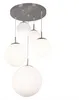 Design hanglamp Balla 5-lichts nikkel met wit Productafbeelding-voorbeeld 3